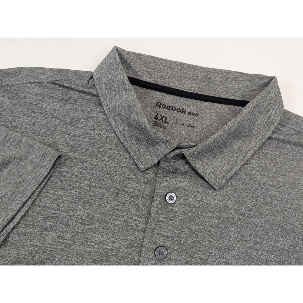Reebok Performance Golf Polo Shirt Mens 4XL Big Tall Gray Stretch Breathable - Picture 1 of 6
